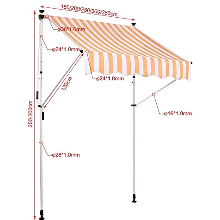 Klemmmarkise Westerly 350x120 cm – Bild 7