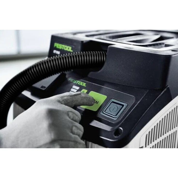Festool Absaugmobil CLEANTEC CT 15-Set, leistungsstarker Nass- und Trockensauger mit 15 Litern Behältervolumen, 5-stufiger Saugkraftregulierung und Antistatik-Funktion – Bild 6