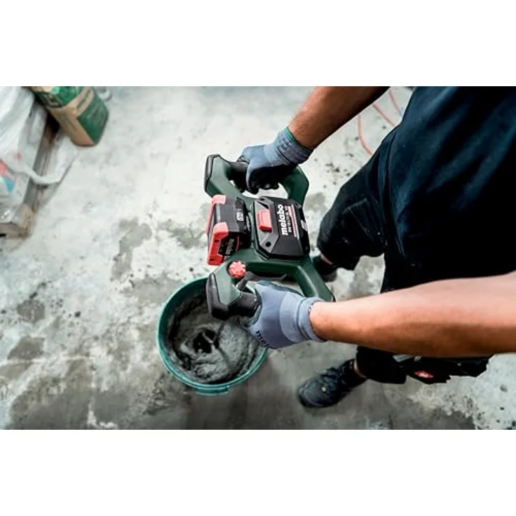 Metabo Akku-Rührwerk RW 18 LTX BL 120, kraftvolles Mischgerät mit Brushless-Motor und Vario-Tacho-Constamatic, ohne Akku und Ladegerät – Bild 3
