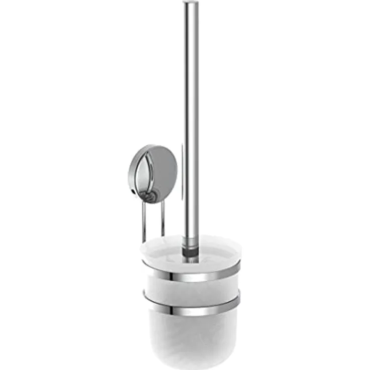 EISL BA0205 Klobürste Wandmontage, Klobürstenhalter ohne Bohren, Toilettenbürstenhalter Wand, WC Bürste Garnitur, Toilettenbürste hängend, WC-Bürstenhalter, Chrom
