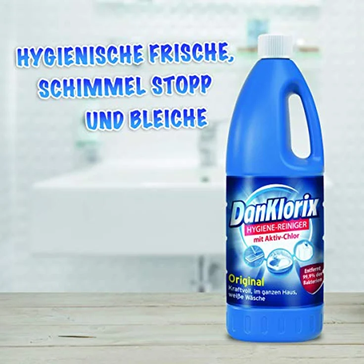 CP GABA Dan Klorix Hygiene Reiniger Kraftvoll Original mit Aktiv Chlor 1500ml – Bild 4