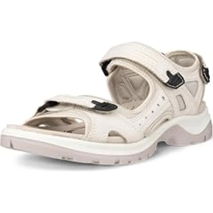 Ecco Offroad Ladies Limestone, Sicherheitssandalen für Damen, Beige, mit Stretch-fit Innenmaterial und RECEPTOR® Technologie, Größe 38
