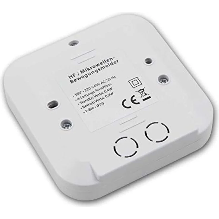world-trading-net Decken-Bewegungsmelder "WTN-Flat-HFQ", 360° Erfassungsbereich, HF Sensor, LED geeignet, 27 mm Aufbauhöhe, 230V – Bild 4