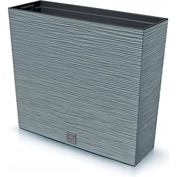 Macetero color cemento, con depósito, colección FURU, de 58 x 18 x 49,8 cm, capacidad de 12 L. – Bild 4
