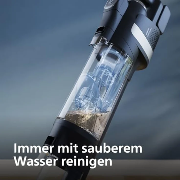 Philips Nass-Trocken-Akkusauger AquaTrio Cordless 9000 Series XW9463/11, 48,6 W, beutellos, 3-in-1 Reinigungslösung, automatisches Reinigungssystem – Bild 5