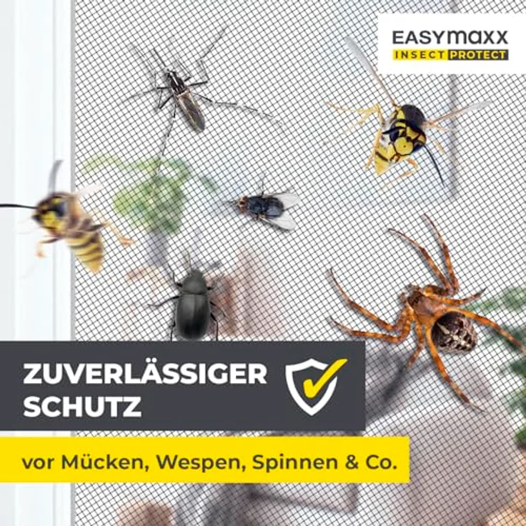 EASYmaxx Insektenschutzvorhang für Campingwagen 60 x 180 cm, Fliegengitter Tür mit XXL-Magnetbändern, selbstschließend, effektiver Insektenschutz für Wohnwagen – Bild 4