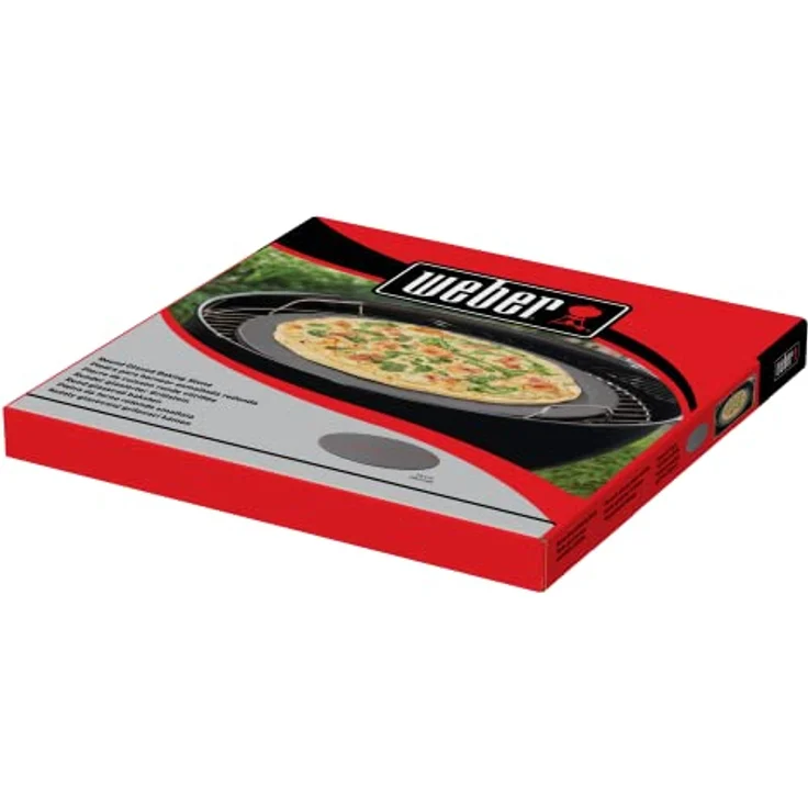 Weber glasierter Pizzastein, rund, 36 cm 18412 Schwarz - Preisvergleich – Bild 3