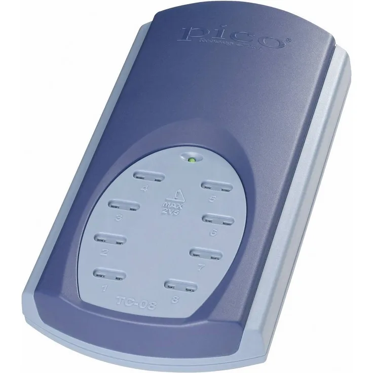 Pico Technology TC08 USB Temperaturmessgerät, Datenlogger für bis zu 8 Thermoelemente mit Kaskadierfunktion