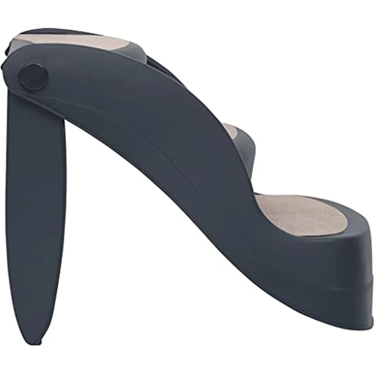 vidaXL Hunderampe Hundetreppe mit 3 Stufen Klappbar Dunkelgrau, 1,37 kg, für Haustiere bis 20 kg, rutschfeste Stufen – Bild 5