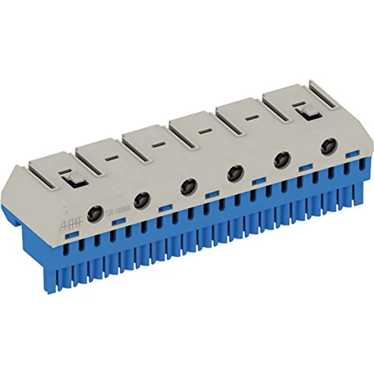 Striebel & John 2CPX062756R9999 ZK206B Klemmenblock, flexibel bis 25mm², werkzeuglose Montage, 20 Klemmen, blau – Bild 2