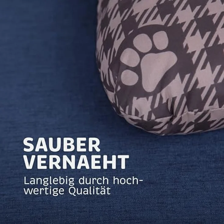 Bestlivings Hundekissen 40x60x15cm (LxBxH) - Braun - Hundekorb gepolstert in vielen Größen M-XXL, kleine bis große Hunde, Hundebett – Bild 4