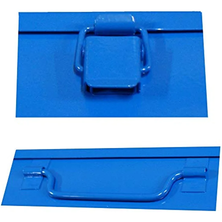 ADB 88500 Sortimentskasten Sortierkasten 33x23x5 cm Blau Metallbox Kleinteilemagazin – Bild 3