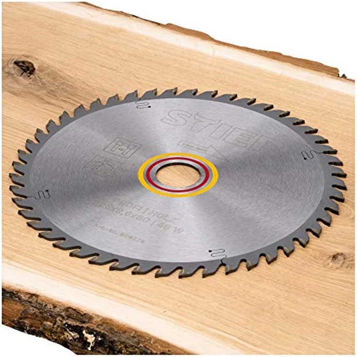 STIER Profi Kreissägeblatt, für Tischkreissägen, Holz, 225x2,6x30, 48 Wechslezähne, gehärtet, 10° Spanwinkel – Bild 2
