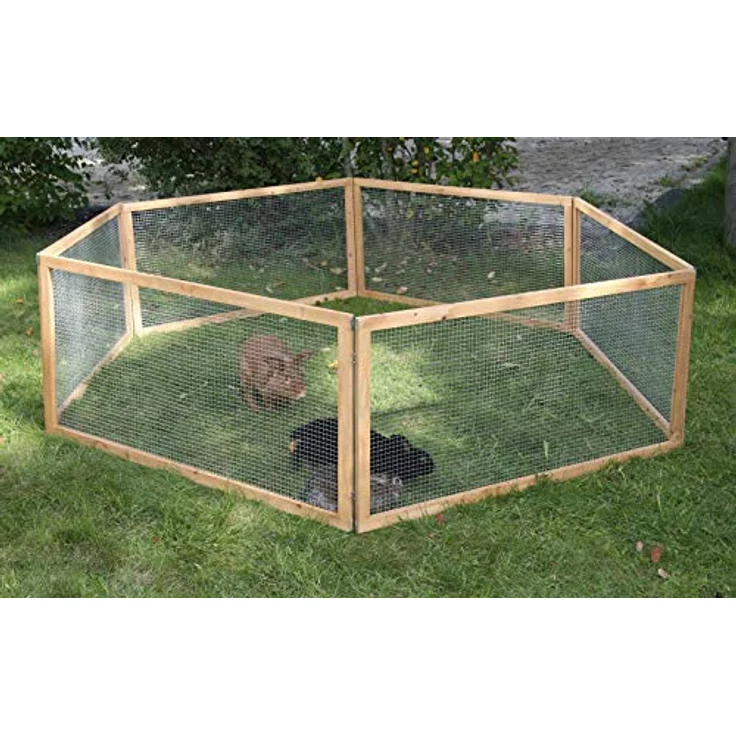 Kerbl VARIO Freigehege mit Maschendraht, 6 Elemente á 120 x 60 cm – Bild 3