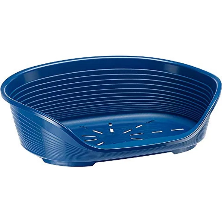 Ferplast Siesta Deluxe Hundebett Katzenbett, waschbar, atmungsaktiv, rutschfest, 74 x 48 x 25 cm, Taubengrau
