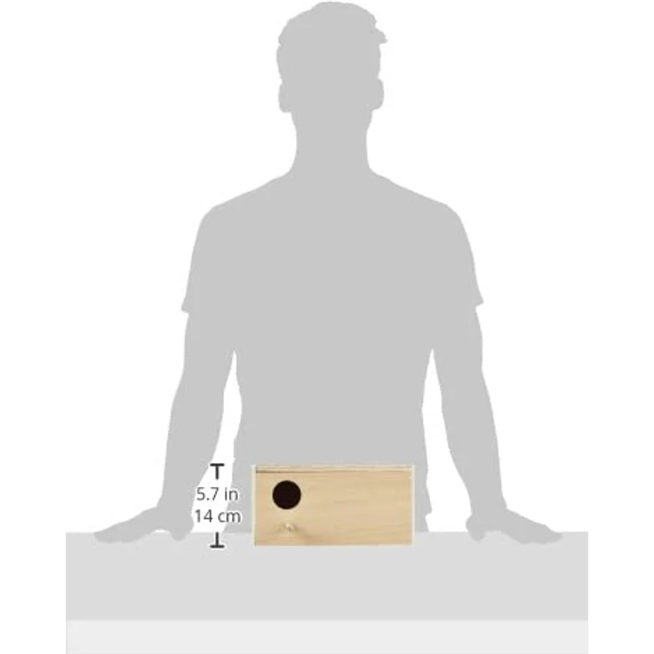 Nobby Wellensittich Nistkasten Loch Links; 28,5 x 14,0 x 14,0 cm – Bild 5