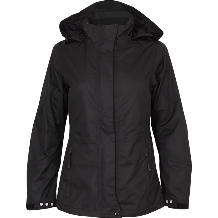 promodoro Funktionsjacke Damen Schwarz, M, winddicht, wasserabweisend, atmungsaktiv