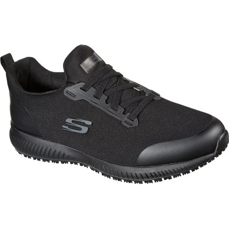 Skechers SKECHERS SQUAD SR-MYTON Sicherheitsschuh, Herren Berufsschuh als Slip On, rutschhemmend, schwarz