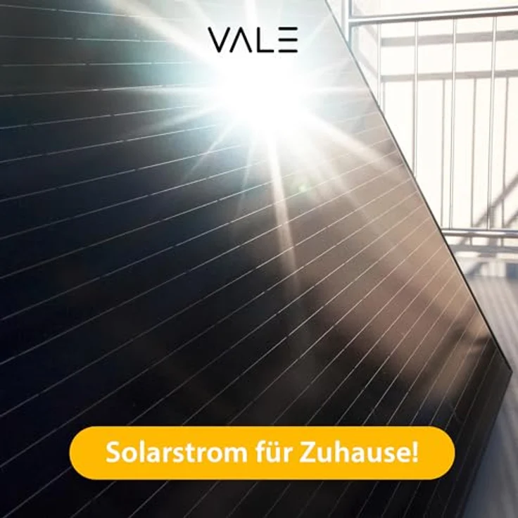 VALE Solarmodul-Set Bifazial 880 Wp Full Black, Glas-Glas-Module für Balkonkraftwerke, hohe Effizienz, lineare Leistungsgarantie – Bild 2