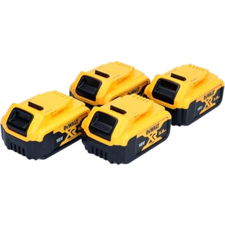 DeWalt DCB 184 P4 Akkupack 18 V 5,0 Ah / 5000 mAh 4 Stk. XR Li-Ion Akku - mit Ladestandanzeige – Bild 2