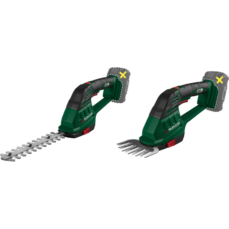 PARKSIDE® Akku-Gras- und Strauchschere »PAGS 20-Li A1«, 20 V, 2-in-1 mit Getriebe, ohne Akku und Ladegerät