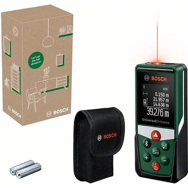Bosch Home & Garden UniversalDistance 50C Laser-Entfernungsmesser, bis 50 m messen, Bluetooth-Konnektivität, grün - Preisvergleich – Bild 1