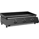 Cozze Plancha-Grill G 700, Grillfläche 66,5 x 35 cm, 3 Edelstahlbrenner mit 6,6 kW, Schwarz