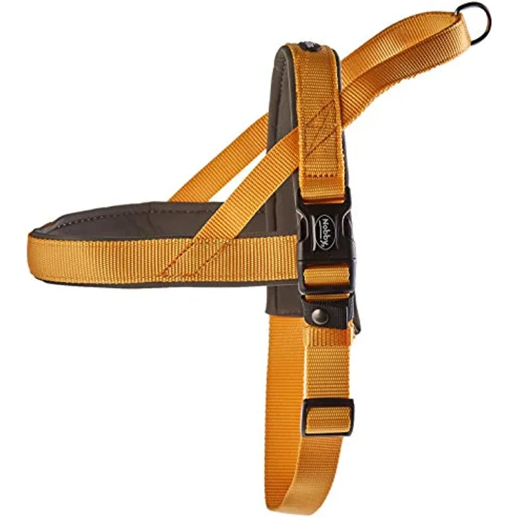 Nobby Norwegergeschirr Classic Preno, orange / grau L: 60-76 cm + 46 cm, B: 25/35 mm, 1 Stück