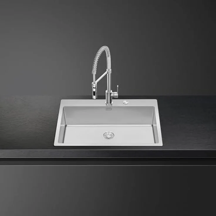 VR12S34RS Spülbecken 34 cm mit Armaturenbank für Unterbau oder Auflage-'-'VSTR71-2 – Bild 2