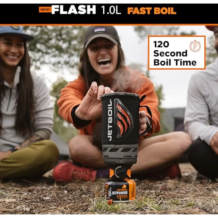 Jetboil Flash 1.0L, Campingkocher mit thermochromatischer Wärmeanzeige und Dreh-Klick-Zündung, kompaktes Design – Bild 5