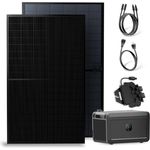 Solakon Balkonkraftwerk 1000W/800W, Solaranlage mit Speicher und Plug&Play Installation, 5m Kabel, bifaziale Solarmodule