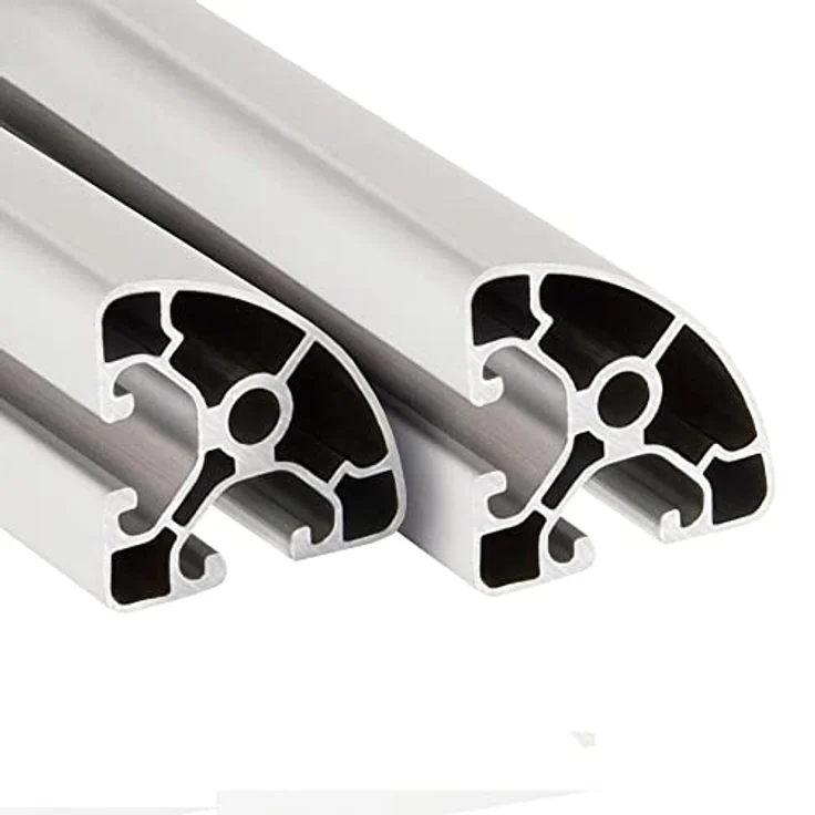 SCHMIDT systemprofile 2000mm Aluminium Profil 40x40mm Nut 8 Eckprofil Rund eloxiert 4040 Alu Konstruktionsprofil Aluprofil 2m – Bild 4