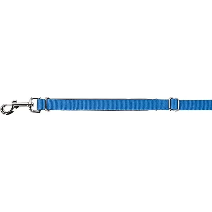 Kerbl Pet Miami Multi-Führleine, blau, mit integriertem Kurzführer, gepolstert und stufenlos verstellbar, 20 mm, 180 cm