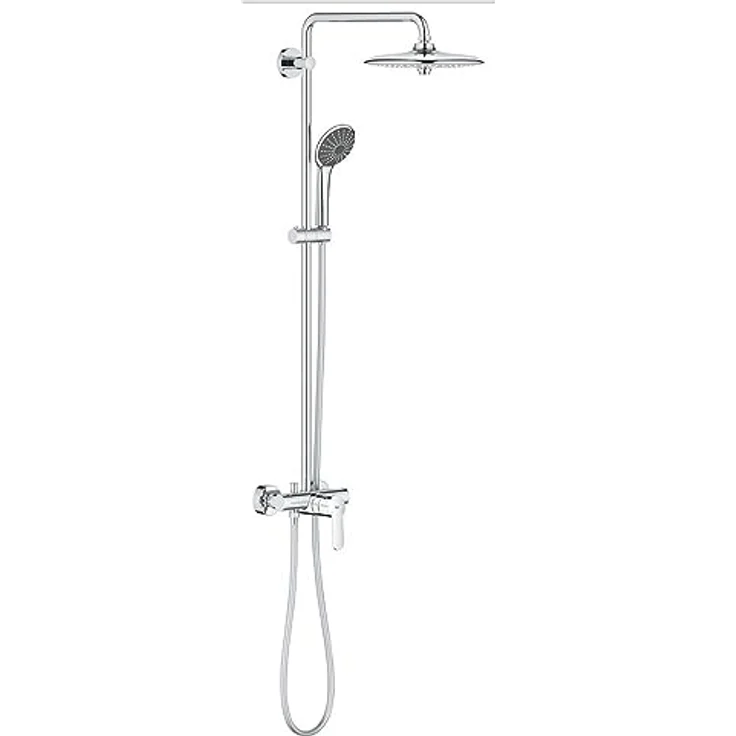 GROHE Vitalio Joy 260 - Duschsystem mit Einhandmischer (wassersparend, 3 Strahlarten, Wandmontage, Antikalk- System), chrom, 27684001 – Bild 1