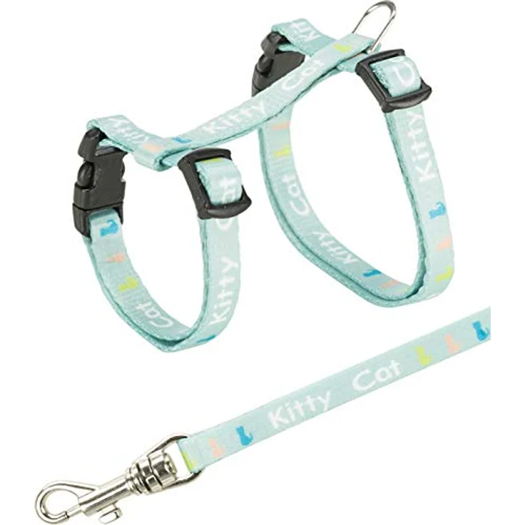 Trixie 4181 Kätzchengeschirr mit Leine, Nylon, 21–33 cm/8 mm, 1,20 m – Bild 4