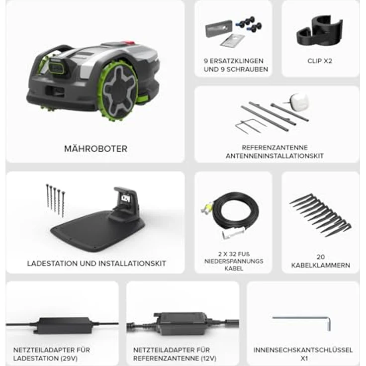Greenworks Mähroboter AiMowbot 8, kabelloser Rasenmäher mit RTKVision für Rasenflächen bis 800 m², 54 dB Geräuschpegel – Bild 18