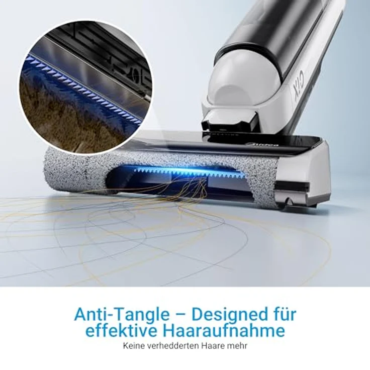 Midea Nass-Trocken-Akkusauger X 10 black, 3 IN 1 Funktion, Selbstreinigung, Kantenreinigung – Bild 5