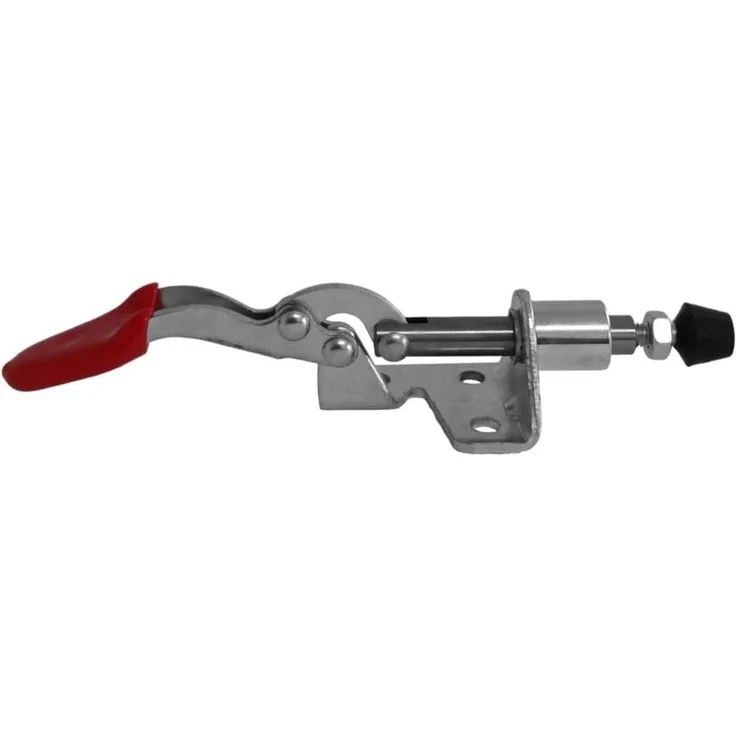 SO-TECH Kniehebelspanner, Kniehebelklemme mit Haltekraft bis zu 45 kg, rot