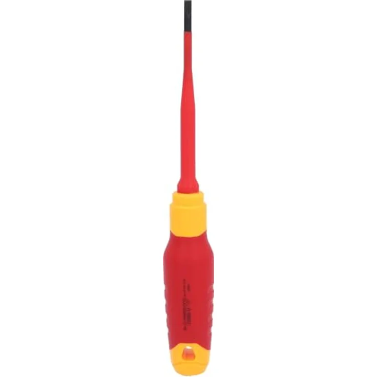 KSTOOLS VDE Schlitz-Schraubendreher, 4mm, Isoliert nach IEC 60900, 2-Komponentengriff, 200mm Gesamtlänge – Bild 2