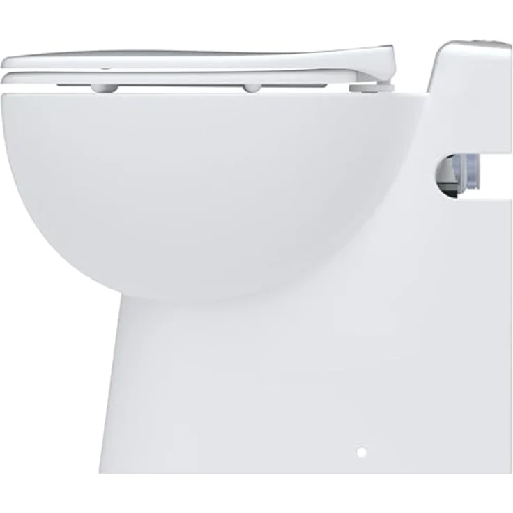 SFA Sanicompact Pro, Wand-WC mit integrierter Abwasserhebeanlage, Doppelspülsystem Eco+, antibakterieller WC-Sitz, 550 W, 51 dB, 36,8 x 55,5 x 49 cm – Bild 3