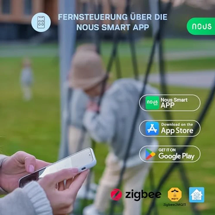 NOUS LZ3 ZigBee Wasserventil, Smart Home Bewässerungssteuerung mit Google Assistant und Amazon Alexa, TUYA App, manuelle Rückstellfunktion, einfache Installation – Bild 4