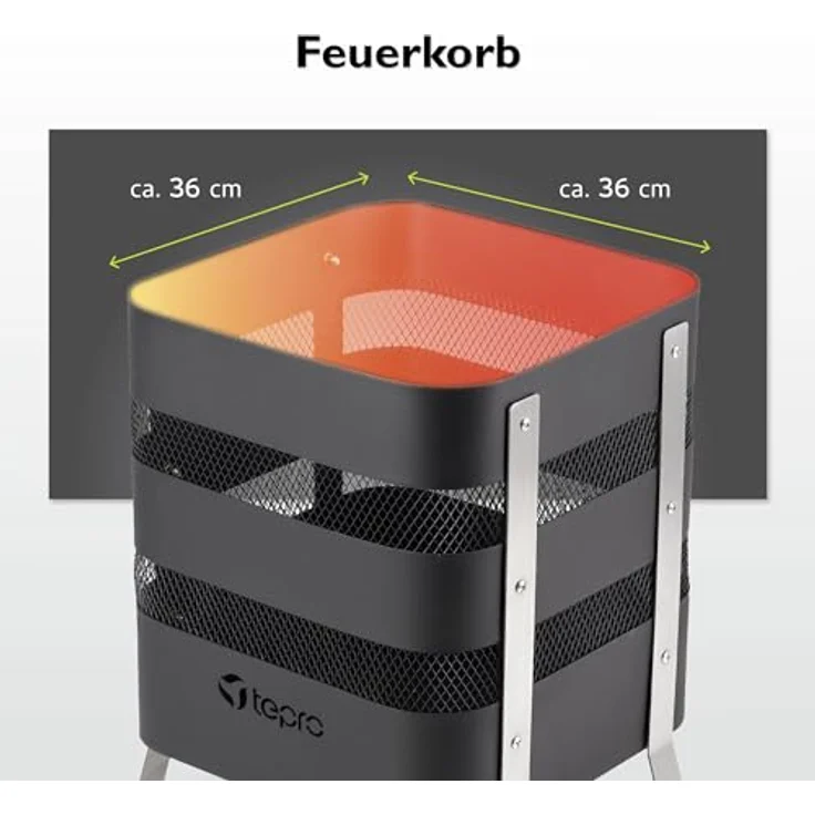 tepro - Design Feuerkorb Milburn 1168 – Bild 4