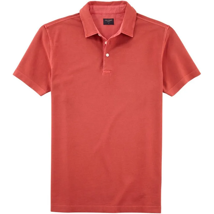 OLYMP Poloshirt Casual, Piqué-Stoff, atmungsaktiv, Herren - Marineblau