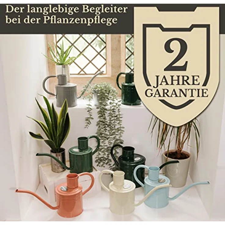 Kent & Stowe Gießkanne Rosé 1L Stahl, Langer Auslauf - pulverbeschichtet – Bild 5