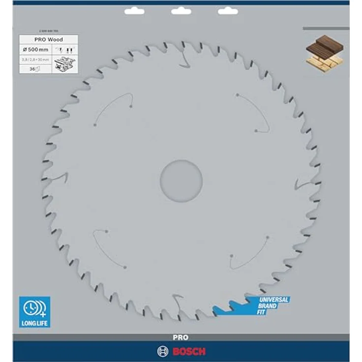 Bosch Professional Kreissägeblatt Construct Wood (Holz, 500 x 30 x 3,8 mm, 36 Zähne, Zubehör Kreissäge) – Bild 2