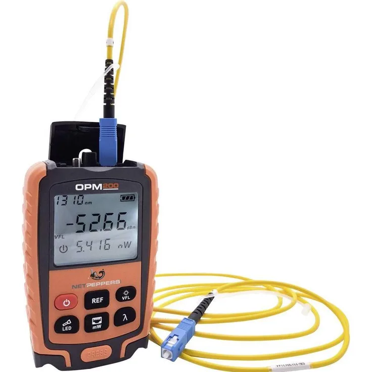 Netpeppers OPM200, Multimeter und Leistungsmesser mit integrierter Laserlichtquelle und RJ45-Kabeltestfunktion