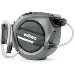 XPOtool Schlauchtrommel, Wand Schlauchbox mit 20m PVC Wasserschlauch, Aufroll-Automatik, 180° schwenkbar, witterungsbeständig