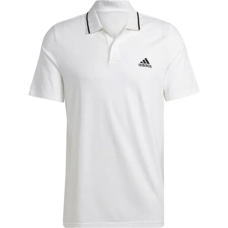 adidas Performance Poloshirt M SL PQ PS, atmungsaktives Pikee aus 100% Baumwolle, schwarz