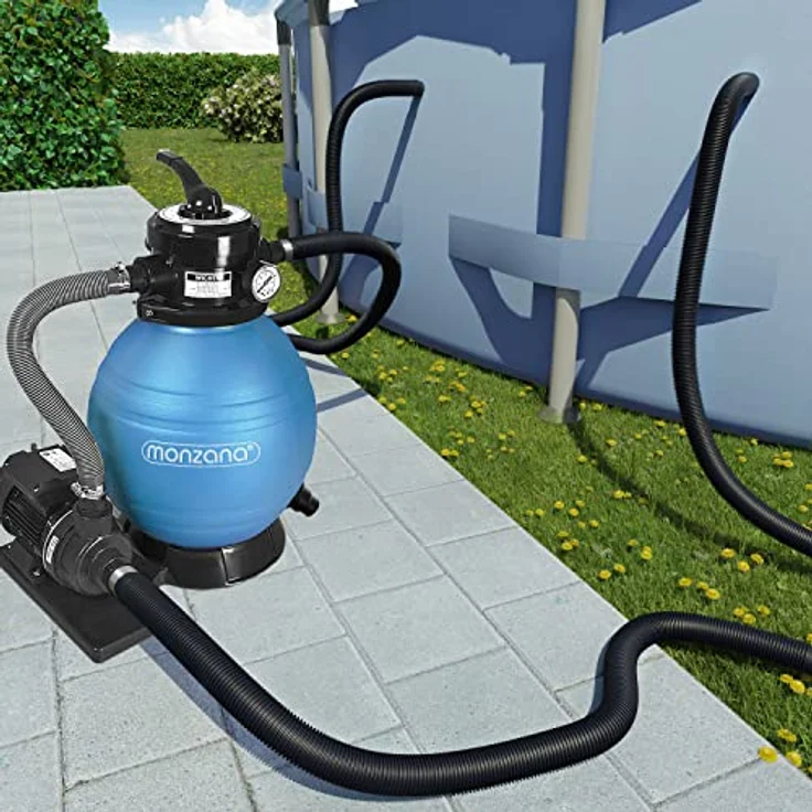 Monzana Schwimmbadschlauch flexibel formstabil UV-Beständig Muffen Schwimmbadschlauch Pumpenschlauch Wasserschlauch Saugschlauch – Bild 3