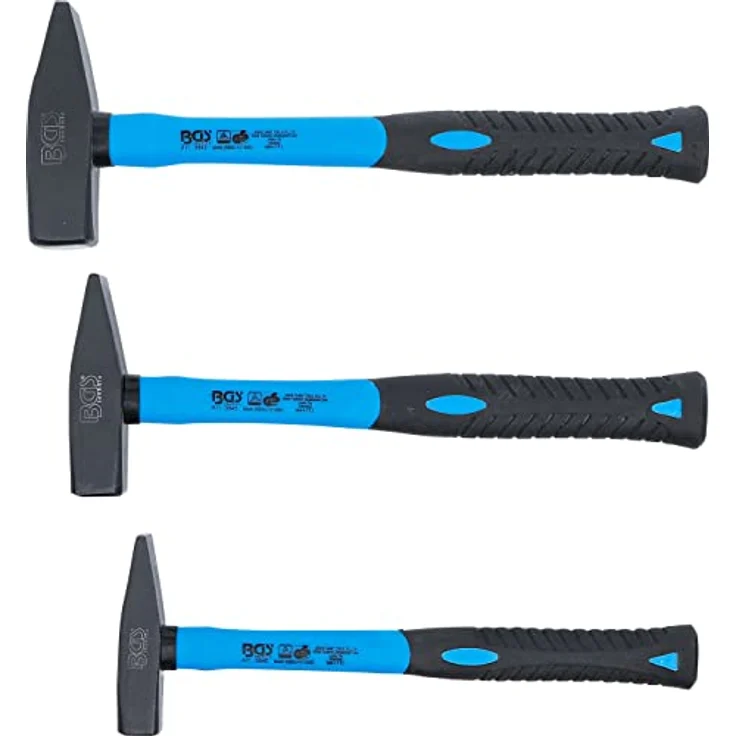 BGS Schlosserhammer-Satz DIN 1041 Fiberglasstiel 3-tlg 300, 500, 800g Handhammer – Bild 7